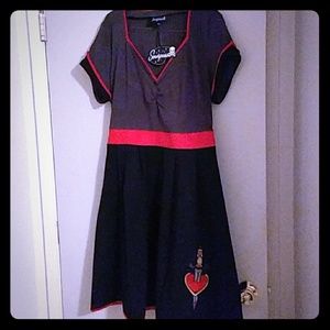 NWT Sourpuss Dagger Dollface Dress XXL